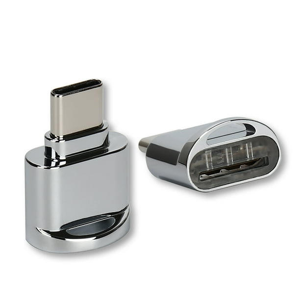 Type-C Micro SD TF Memory Card Reader Aluminum OTG Adapter